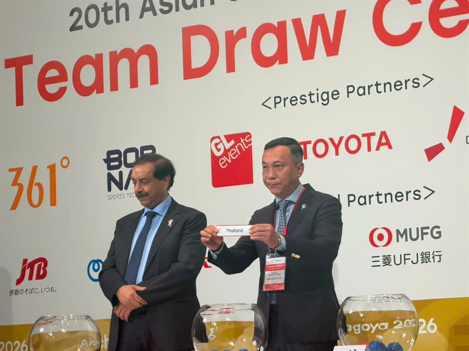 Ông Trần Quốc Tuấn - Chủ tịch VFF tại lễ bốc thăm chia bảng môn Bóng đá nam tại ASIAD 20