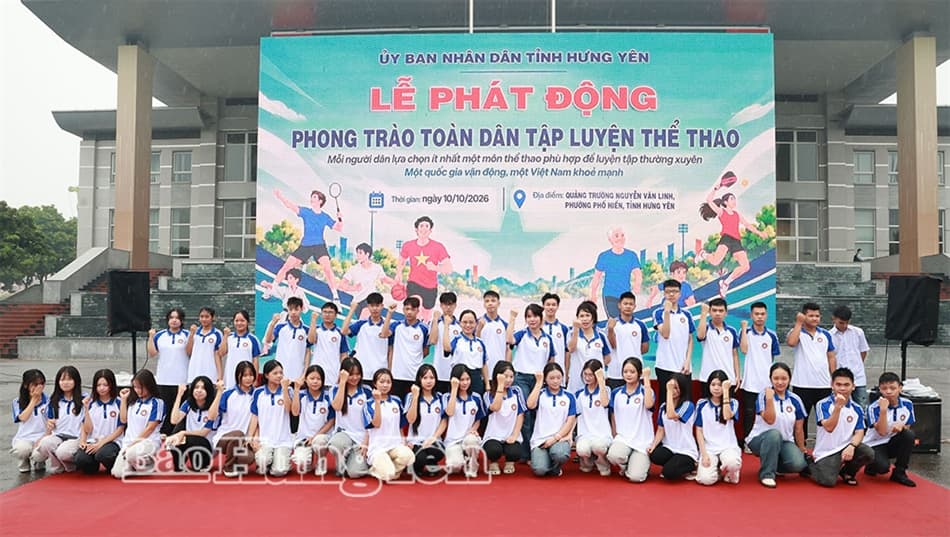 Hưng Yên hưởng ứng Lễ phát động phong trào Toàn dân tập luyện thể thao năm 2026
