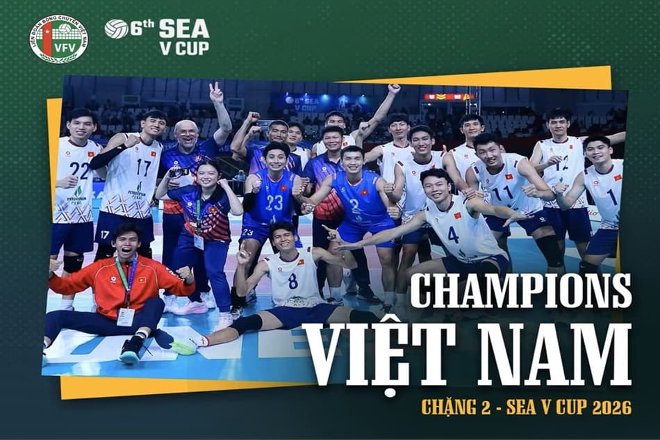 Bóng chuyền nam Việt Nam lần đầu vô địch SEA V.Cup