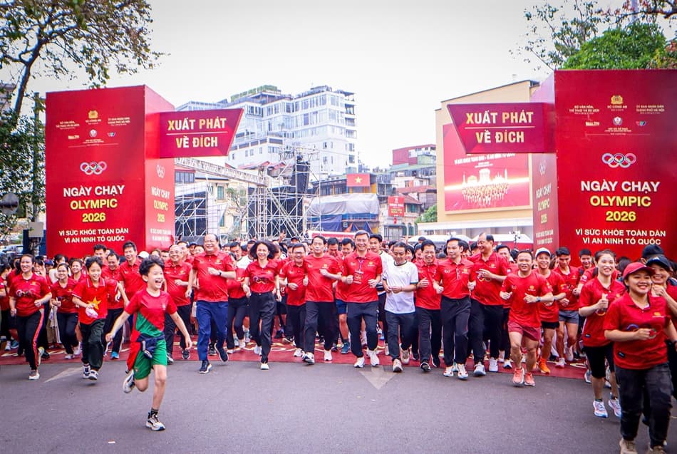 Ngày chạy Olympic - Vì sức khỏe toàn dân - Vì an ninh Tổ quốc năm 2026