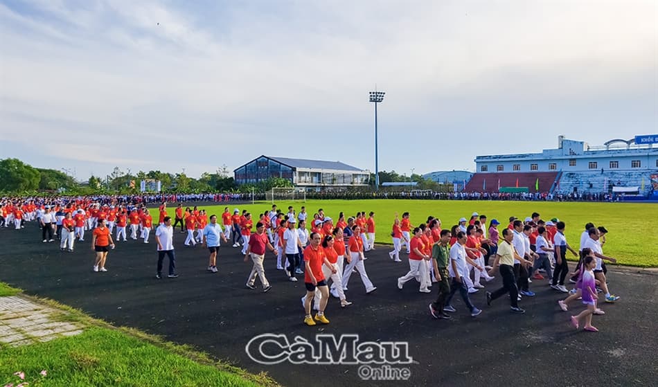 Cà Mau sôi nổi hưởng ứng Lễ phát động toàn dân tập luyện thể thao năm 2026